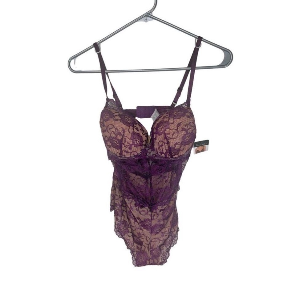 Elegant Purple Lace Lingerie Set NWT